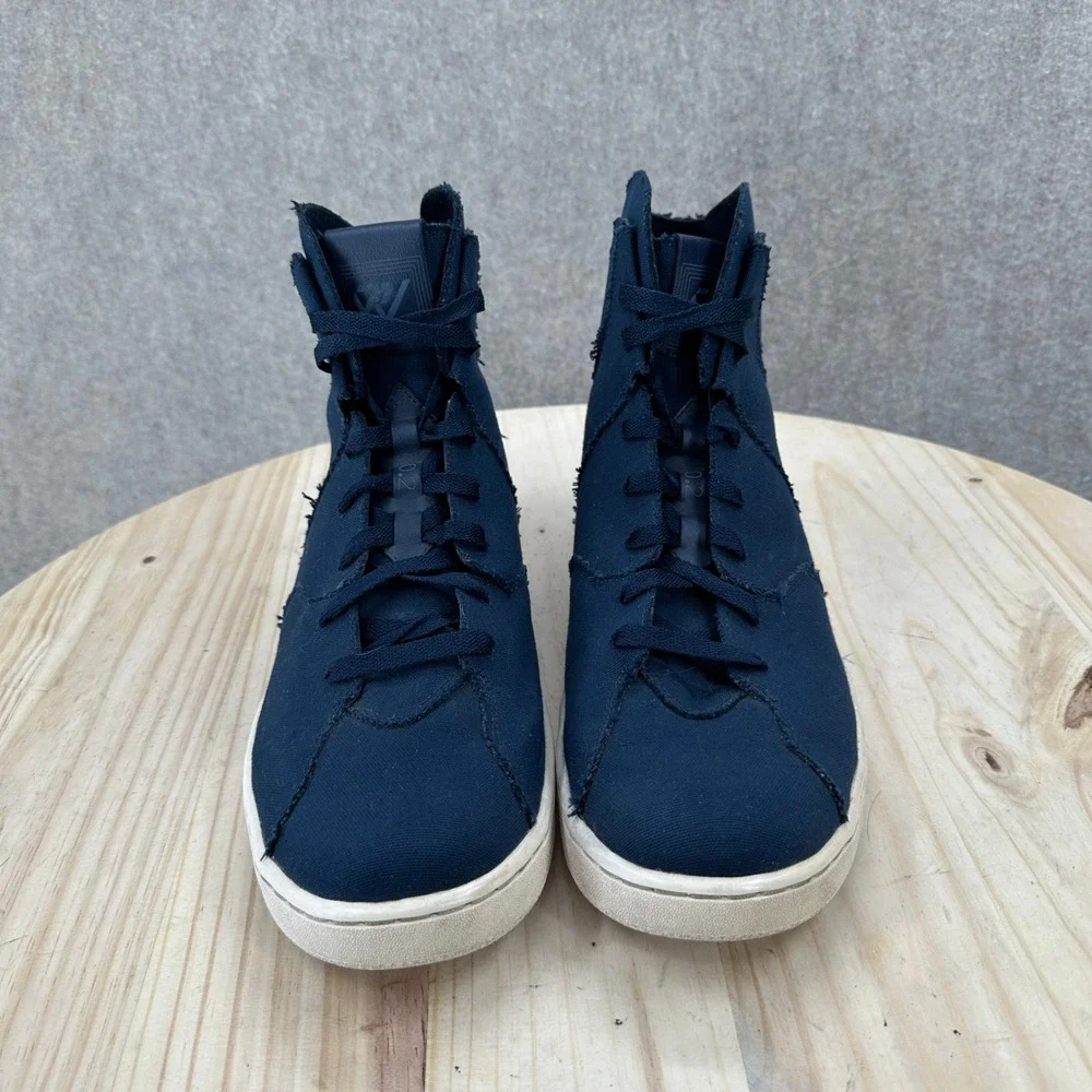 Jordan Westbrook‎ 0.2 Obsidian Mens 11.5 Navy Blue Canvas High Top Sneakers